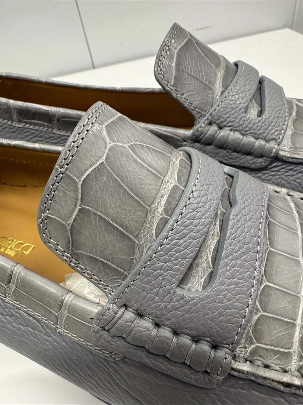 Caporicci Alligator shoes size 8